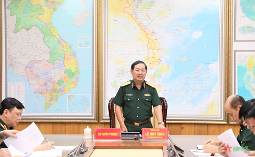 Thượng tướng Lê Huy Vịnh làm việc với Tổng cục Hậu cần về cải cách thủ tục hành chính